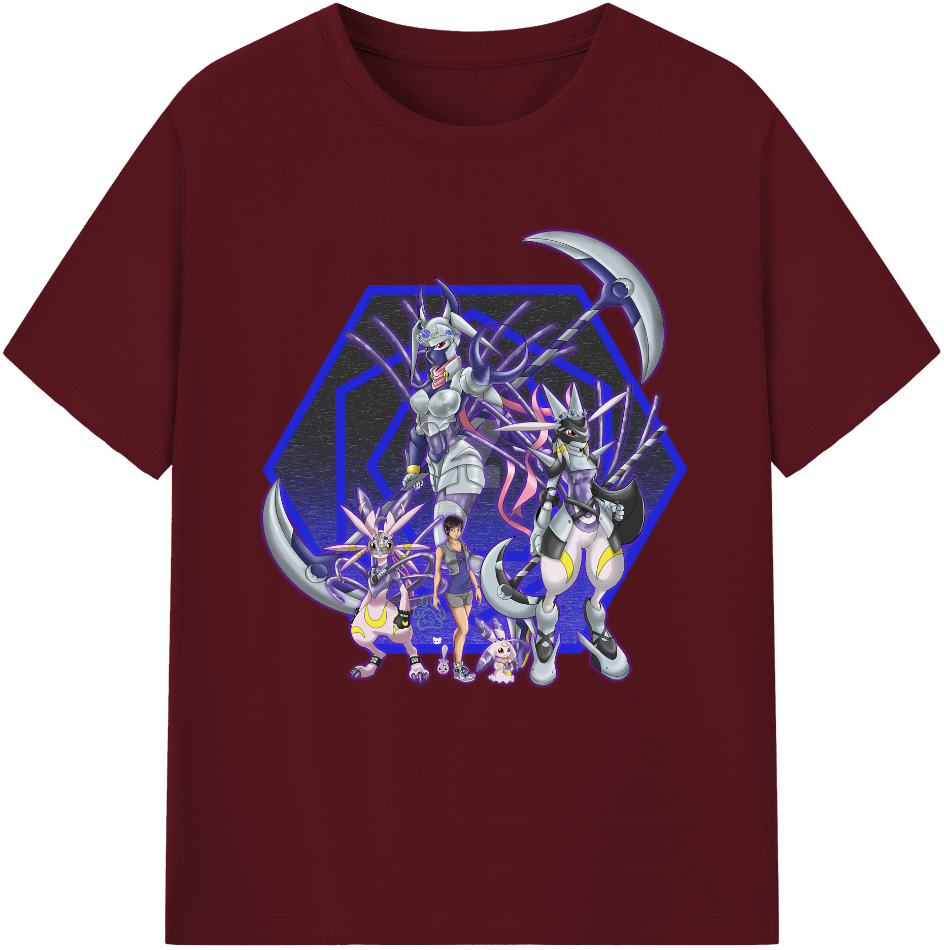 （画像用） Digimon デジタルモンスター/デジモン 綿100％半袖Tシャツ（フロントプリント）
